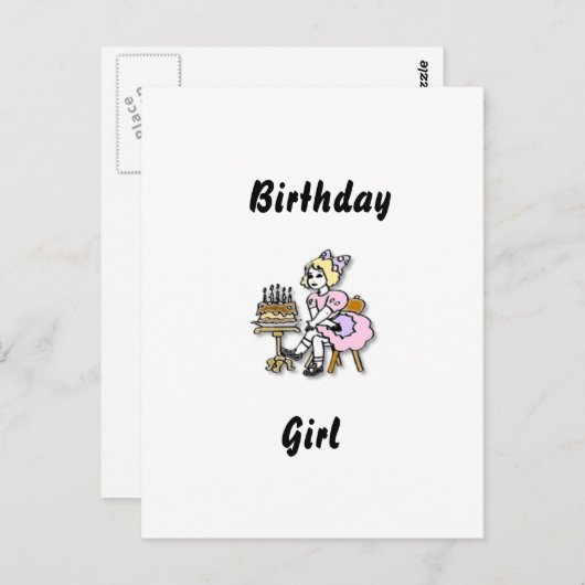 Carte de Fête d'Anniversaire (Devant / Derrière)