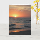 Carte de fête d'anniversaire (Fleur jaune)