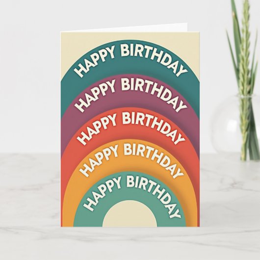 Carte de fête d'anniversaire Arc (Devant)