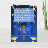 Carte de fête d'anniversaire avec message secret p (Dos)