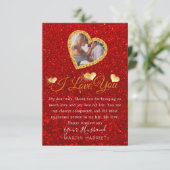 Carte de Fête d'Anniversaire avec Photo Pailletée  (Debout devant)