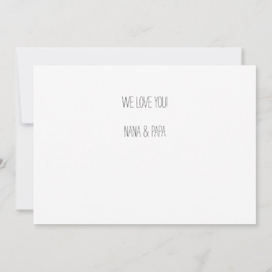 Carte de fête d'anniversaire de l'arc-en-ciel colo (Dos)