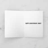 CARTE DE FÊTE D'ANNIVERSAIRE DE MARIAGE DE CHAT DR (Intérieur)