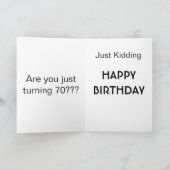 carte de fête d'anniversaire des années 70 (Intérieur)