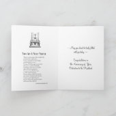 Carte de fête d'anniversaire d'ordination de prêtr (Intérieur)