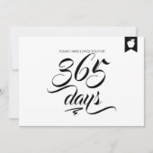 Carte de fête d'anniversaire 'Je t'ai aimé pendant (Devant)