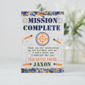 Carte de fête d'anniversaire militaire Dart Carte  (Debout devant)