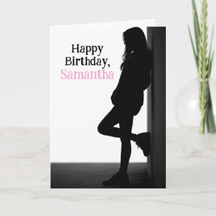 Carte de fête d'anniversaire nonchalante pour adol