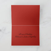 Carte de fête d'anniversaire pour dames Lady Bug (Intérieur)