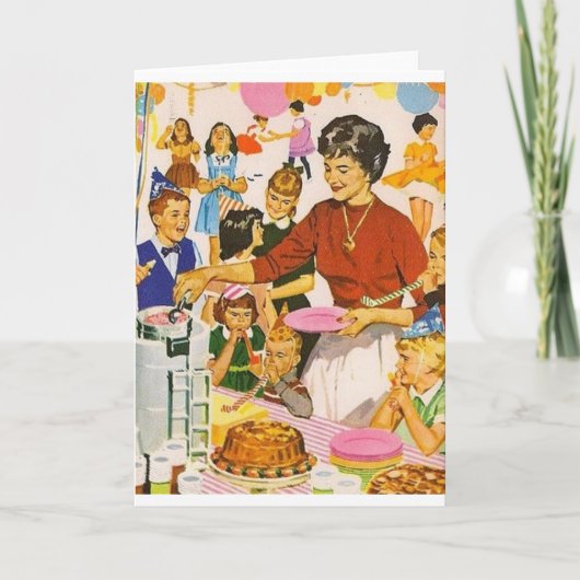 Carte de fête d'anniversaire Retro Celebration (Devant)