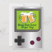 Carte de fête de Bachelor Party de jeux portables  (Dos)