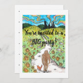 carte de fête de Bigfoot (Devant / Derrière)