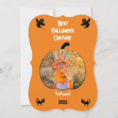 Carte de fête de costume d'Halloween personnalisée (Devant)