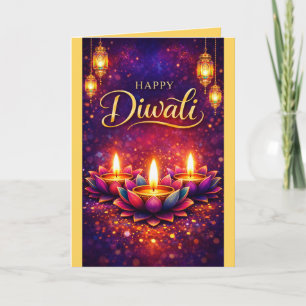 Carte de fête de Diwali personnalisée