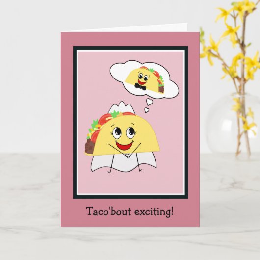 Carte de Fête de Fiançailles Drôle pour Future Mar (Fleur jaune)