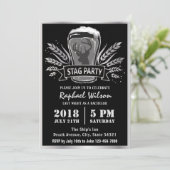 Carte de fête de garçon Modern Beer Barley (Debout devant)