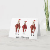 Carte de fête de Joyeux Noël de lamas (Dos)