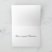 Carte de fête de Joyeux Noël de lamas (Intérieur)