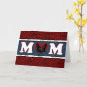 Carte de fête de la mère de maman chat (Fleur jaune)