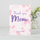 Carte de fête de la mère de maman Merci personnali (Debout devant)