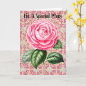 Carte de fête de la mère du Motif célibataire (Fleur jaune)