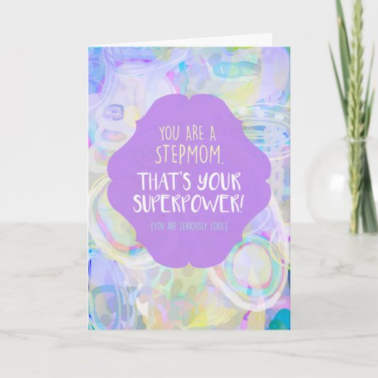 Carte de fête de la mère superpuissance (Devant)