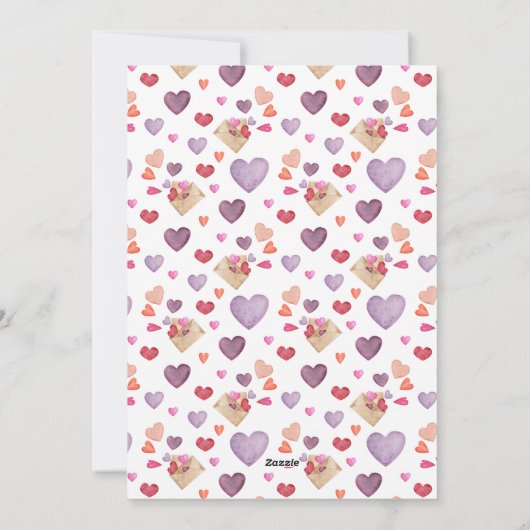 Carte de fête de la Saint-Valentin (Dos)