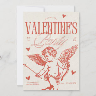 Carte de fête de la Saint-Valentin vintage