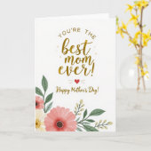 Carte de fête de l'affection dorée (Fleur jaune)
