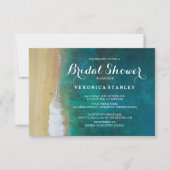 Carte de Fête de l'mariée de destination de plage  (Devant)