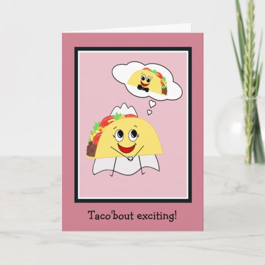 Carte de Fête de Mariage Drôle pour Future Mariée (Devant)