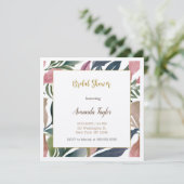 Carte de Fête de Mariage Minimaliste Florale Calli (Debout devant)