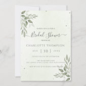 Carte de Fête de Mariage Moderne Sage Greenery Chi (Devant)