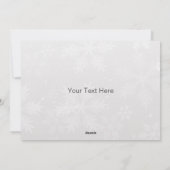 carte de fête de Noël bleu marine (Dos)