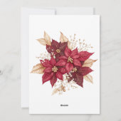 Carte de fête de Noël d'entreprise (Dos)