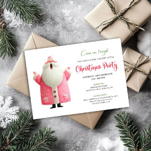 Carte de fête de Noël éditable aquarelle amusante