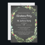 Carte de fête de Noël Festive Wreath Chalkboard<br><div class="desc">Correspondance de la collection de Noël dans le Little Bayleigh Store!</div>