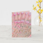 Carte de fête de note de jardin fleur abstraite ro (Fleur jaune)