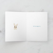 Carte de fête de Pâques Bouquet de lapin de Pâques (Intérieur)