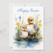 Carte de fête de Pâques Ducklings Delight : Éditio (Devant)