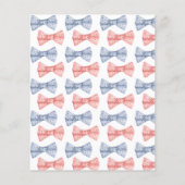 Carte de fête de présentation de sexe Budget Pink  (Dos)