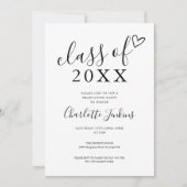 Carte de Fête de Remise des Diplômes de Classe de (Devant)