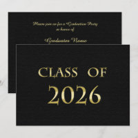 Carte de fête de remise des diplômes de la promoti