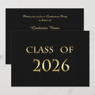 Carte de fête de remise des diplômes de la promoti