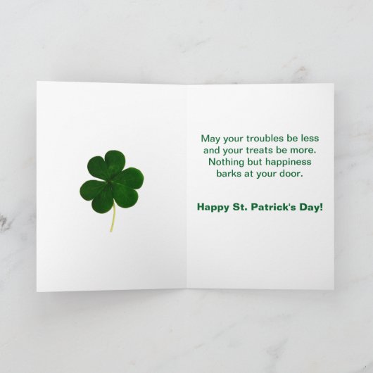 Carte de fête de Saint-Patrick (Intérieur)