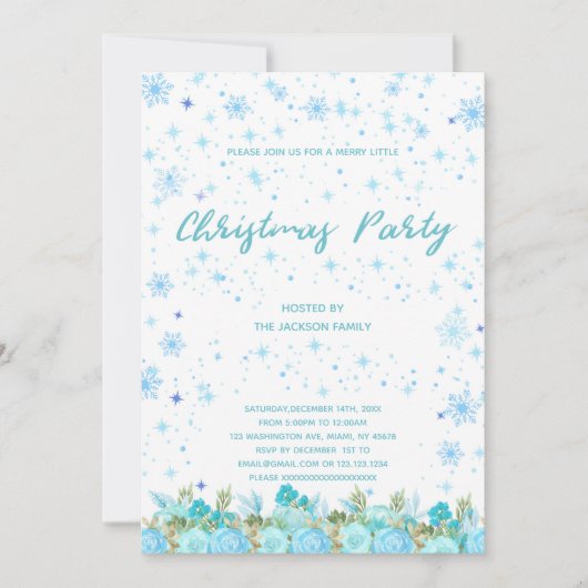 Carte de fête de vacances modifiable (Devant)