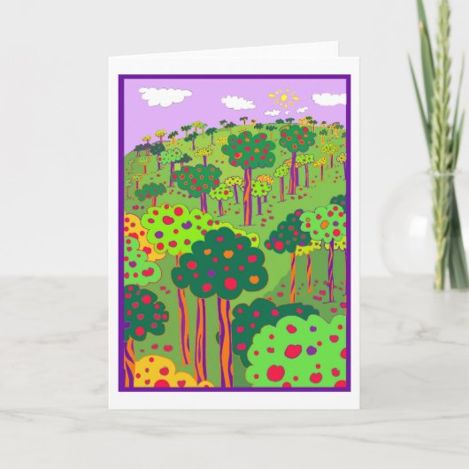 Carte de fête de verger (Devant)