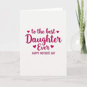 Carte de fête des filles Fuchsia