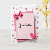 Carte de Fête des Grands-Mères Douce (Fleur jaune)