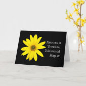 Carte de fête des grands-parents de tournesol : Sa (Fleur jaune)